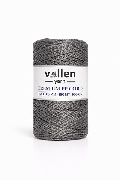 vollen yarn 1.5mm-150mt Polyester Makrome Ipi, Supla Ipi, Çanta Ipi, Bileklik...