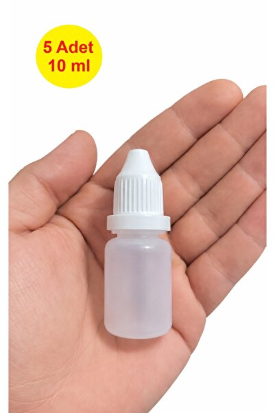 demethome 5 Adet 10 Ml Boş Plastik şişe Numune-likit-kolonya-parfüm-aseton-sı...