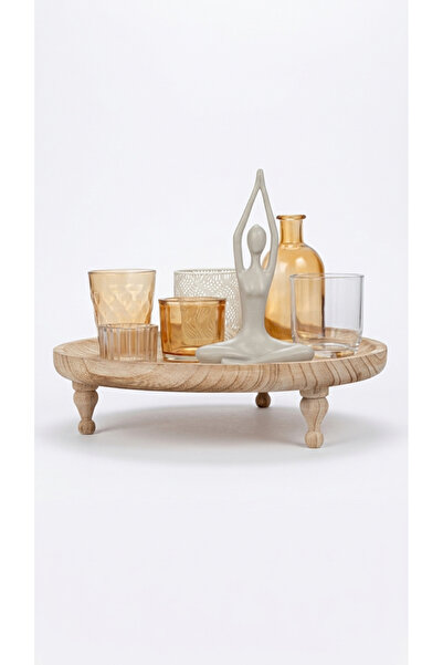 Warm Design Yoga Figürlü Renkli Mumluk Seti