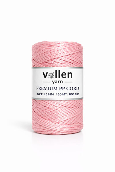 vollen yarn 1,5mm-150mt Πολυεστερικό νήμα μακραμέ, νήμα Supla, νήμα τσάντας, ...