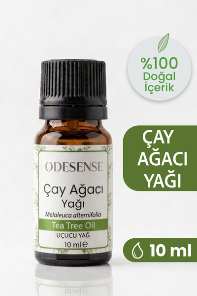 ODESENSE Çay Ağacı Uçucu Yağı 10 ml %100 Doğal Ve Saf Içerik Damlalıklı Kapak...