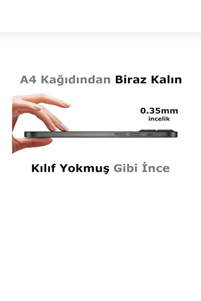 HyperAge İphone 11 Uyumlu Ultra Ince Kılıf Mat Yüzeyli Kirlenmez Kamera Korumalı KapakYarı Şeffaf Siyah