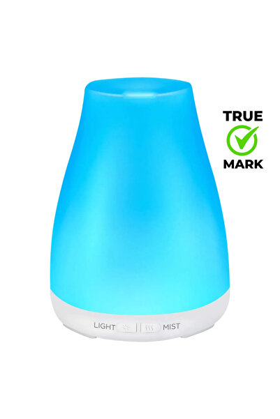 TRUE MARK - Difuzor aromaterapie ultrasonic 100ml, LED RGB, timer, umidificat...
