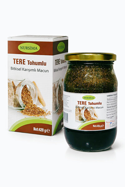 Nursima Tere Tohumlu Bitkisel Karışımlı Macun – 420 gr | Doğal Formül, Gelene...
