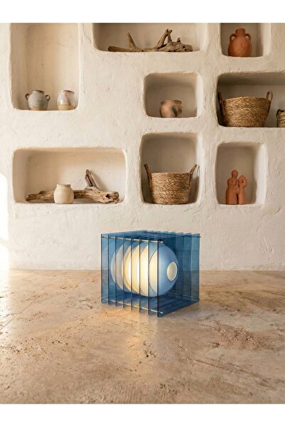 Velamora Furniture Pulse Lamp – Dekoratif Masa Lambası Lacivert