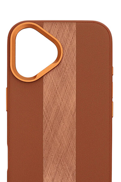 PiyasaSepeti غطاء حماية مصقول لهاتف آيفون 17 بلون برونزي ويسكي