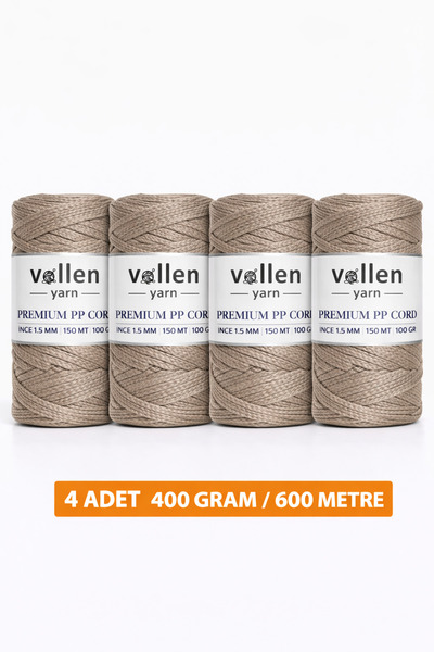 vollen yarn 600m Polyester Makrome Ipi, Supla Ipi, Çanta Ipi, Bileklik Ipi,ma...