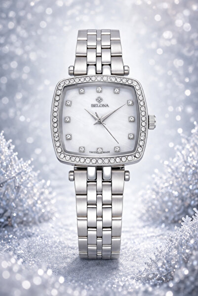 belona Luxury Women's Waterproof Stainless Steel Watch, Premium Gift Box Edition