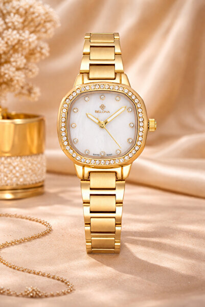 belona Luxury Women's Waterproof Stainless Steel Watch, Premium Gift Box Edition