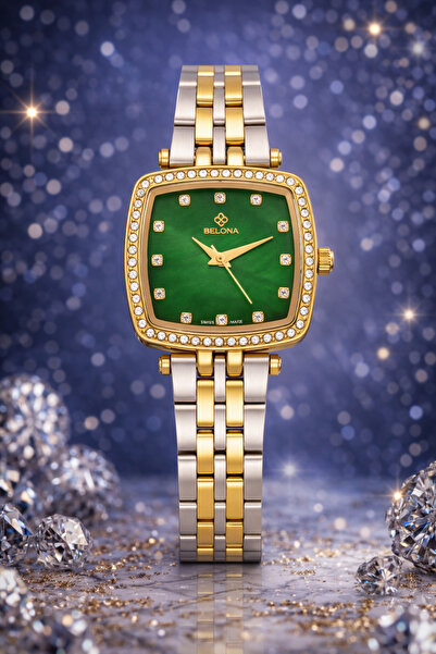 belona Luxury Women's Waterproof Stainless Steel Watch, Premium Gift Box Edition