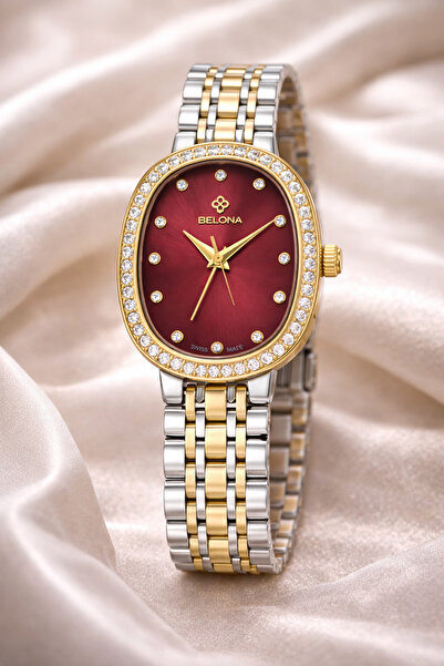 belona Luxury Women's Waterproof Stainless Steel Watch, Premium Gift Box Edition