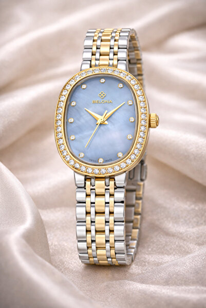 belona Luxury Women's Waterproof Stainless Steel Watch, Premium Gift Box Edition