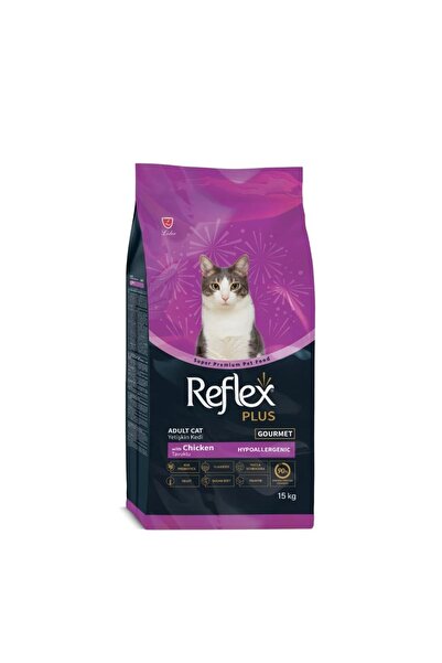 Reflex Hrană uscată pentru pisici Plus Adult Multicolor, cu pui, 15 kg