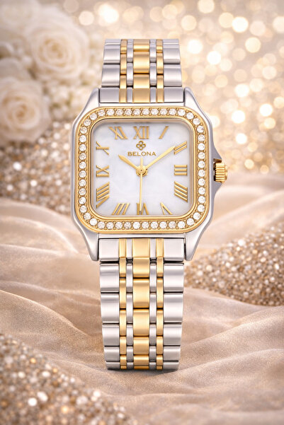 belona Luxury Women's Waterproof Stainless Steel Watch, Premium Gift Box Edition