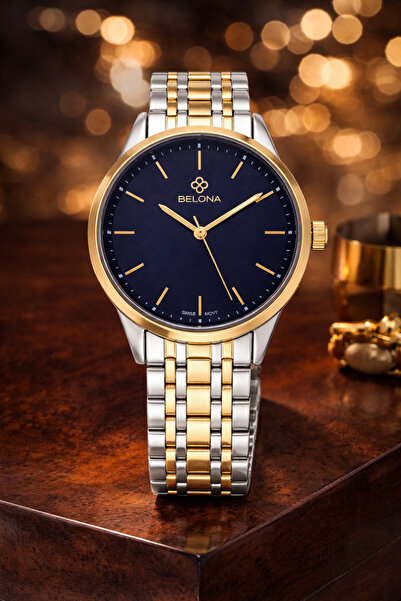 belona Men's Luxury Watch, Made of Stainless Steel, 3Atm Water-Resistant, Com...