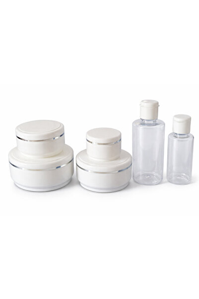 demethome طقم سفر 6 قطع 150-100-50-25 مل علبة مستحضرات تجميل بلاستيكية فارغة ...