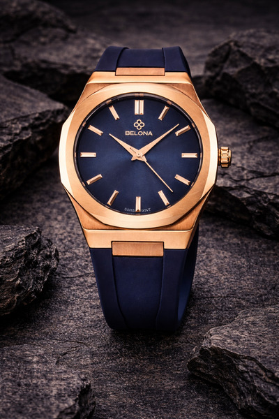 belona ساعة رجالية فاخرة ، من الستانلس ستيل ، مقاومة للماء حتى 3ATM ، ضمن بوك...