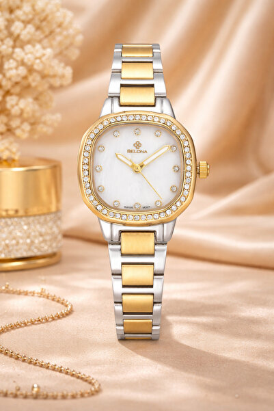 belona Luxury Women's Waterproof Stainless Steel Watch, Premium Gift Box Edition