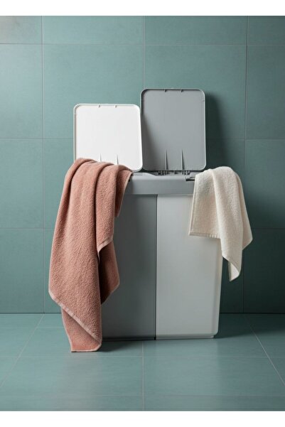 Jet's Home 2’li Kirli Sepeti 80 Lt Çamaşır Sepeti Dokunmatik Motek Çöp Kovası...