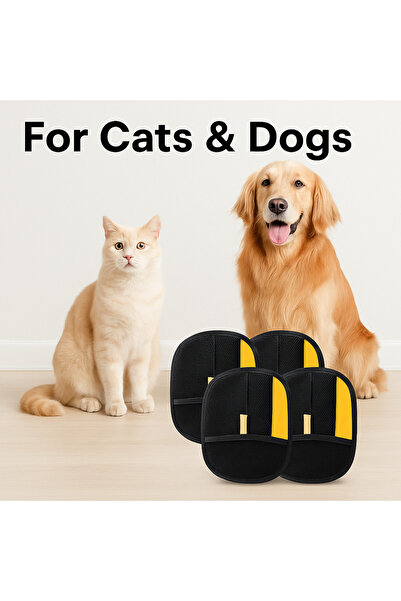 Best Ladies قفازات إزالة شعر الحيوانات الأليفة (4 قطع) للقطط والكلاب