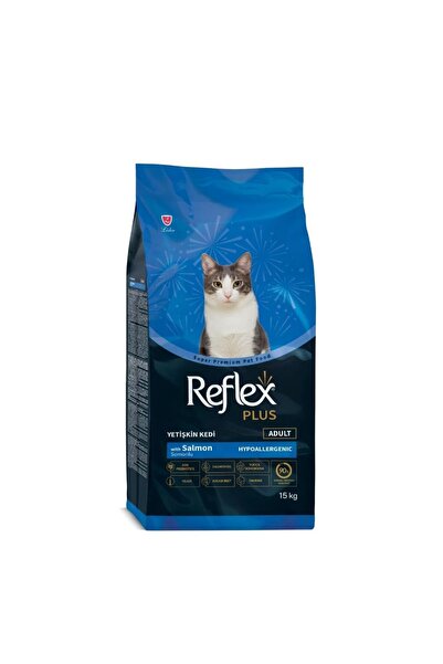 Reflex Plus Adult Dry Cat Food, Salmon, 15 kg