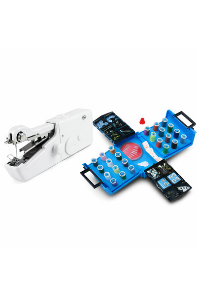 Generic Portable Sewing Machine with All-In-One Sewing Kit - Mini Sewing Mach...