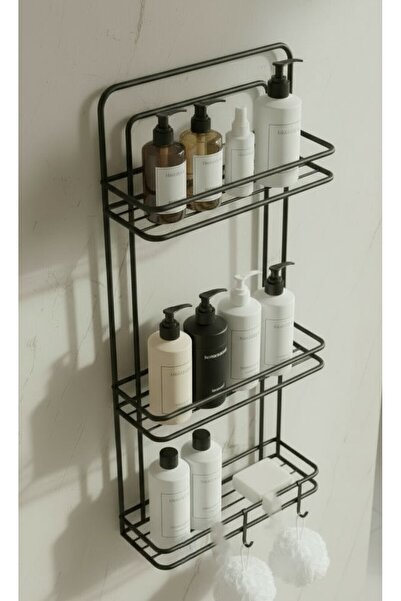 EVA METAL TASARIM Ömür Boyu Paslanmaz Yapışkanlı Düz Banyo Düzenleyici Şampua...