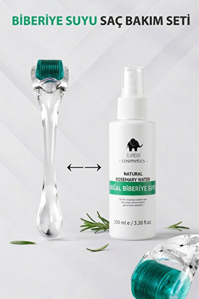 ELAMOUR - Orijinal Titanyum İğneli - 0,5mm 540 İğneli Dermaroller - Biberiye ...