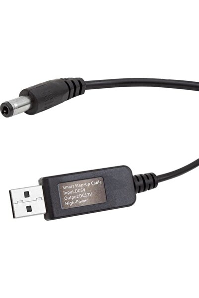 Powermaster Pm-6053 Usb To Dc 5.5*2.5mm Uçlu 12 Volt - 1 Amper 5 Volt To 12 V...