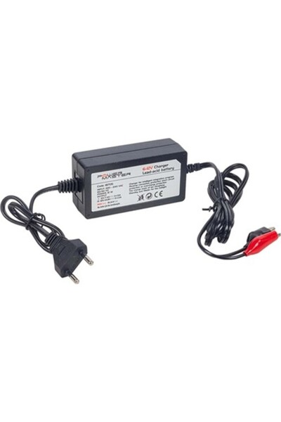 Powermaster PM-18705 6 Volt - 12 Volt Kademeli 1 Amper Akü Şarj Adaptörü