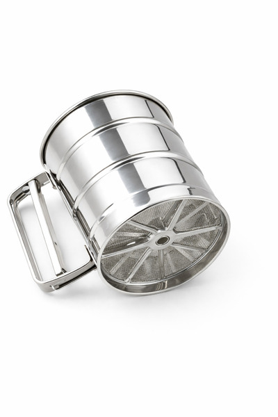 Generic منخل دقيق ستانلس ستيل يدوي – مصفاة طحين للخبز والحلويات بدون تكتل