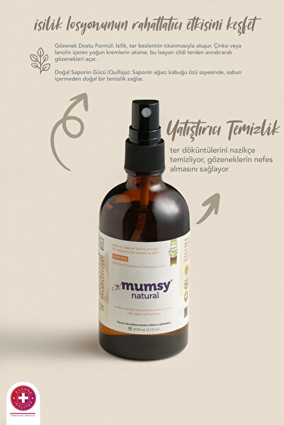 Mumsy Natural Isilik Losyonu Hassas Ciltler İçin Koruyucu 100 ml Doğal İçerikli