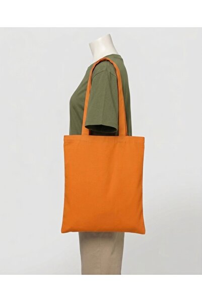 DENİMTİME Orange Tote Bag - Lightweight and Stylish Shoulder Strap Cloth Bag