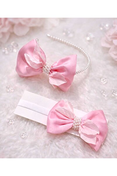 viamaris Lohusa Tacı ve Bebek Bandana Seti , İncili Lohusa Tacı ,Anne Tacı, L...