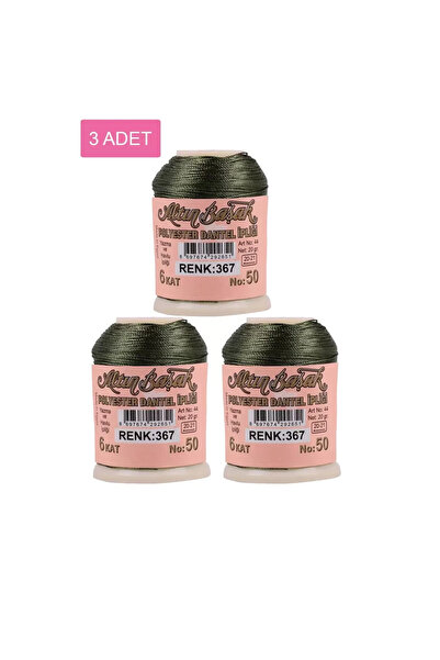 Genel Markalar 3 Adet Altınbaşak Oya ve Dantel İpi 20 gr - No: 367