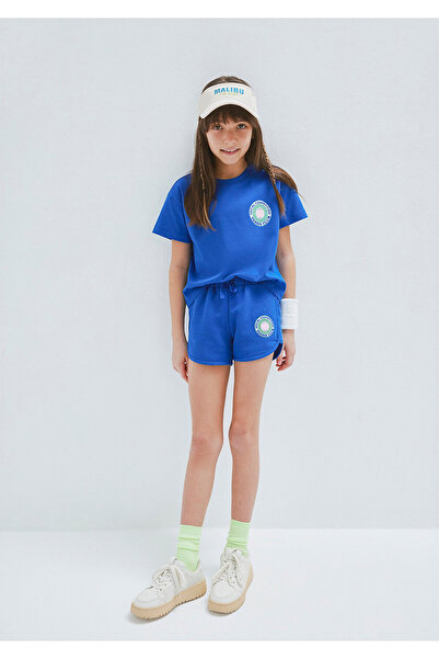 Mavi Tenis Baskılı Lacivert Şort 7410009-91448