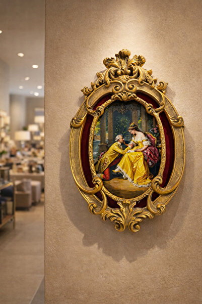 hediye ESTERHOMEDECOR Polyester içi kadife tablo 53*31cm