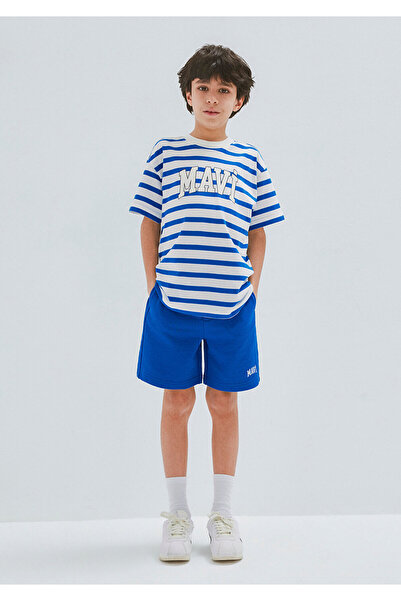 Mavi Printed Striped T-Shirt Loose Fit / Loose Comfortable Cut 6610251-91364