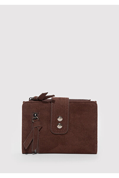 Mavi Suni Süet Kahverengi Cüzdan 1913951-70221