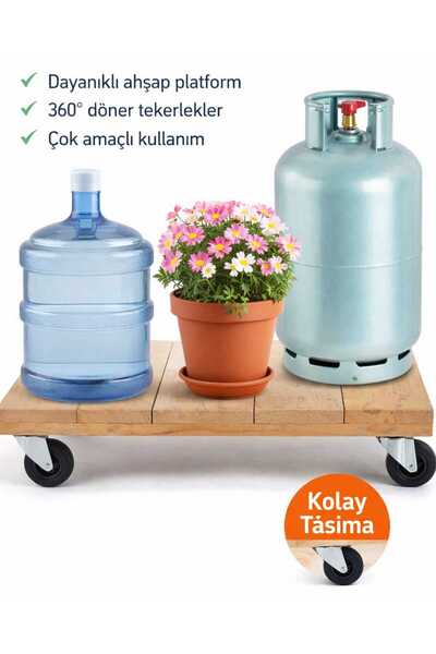 baykozazade Ahsap Damacana Saksı Altlıgı Tup Altlıgı