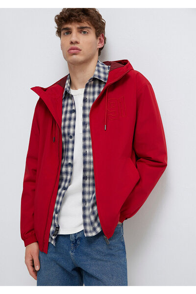 Mavi MVJNS Κόκκινο Μπουφάν με Στάμπα Oversize / Φαρδιά Γραμμή 0110755-88609