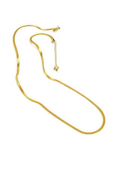 LEROSY CO. Ezme İtalyan Zincir Gold Çelik Kadın