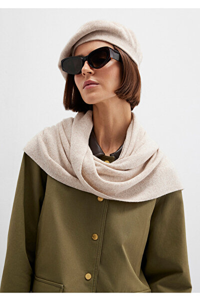 Mavi Beige Scarf with Wool Content 1913954-70020