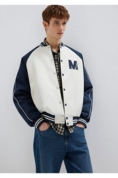 Mavi M Stickerei-detaillierte Jacke in Ecru 0110768-86412