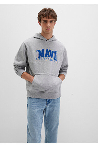 Mavi Logo Graues Sweatshirt 0S10413-80018