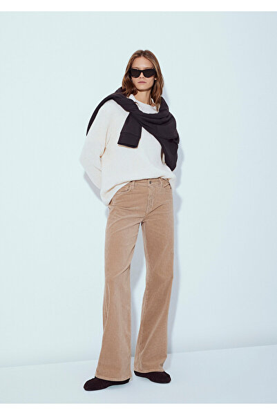 Mavi Malibu Brown Velvet Trousers 1010152 -88345