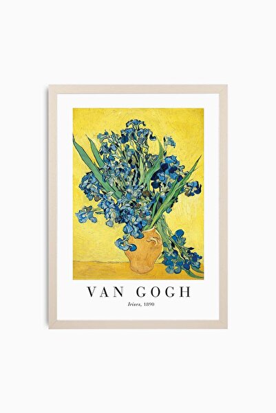 Raven Art Studio Vincent Van Gogh - Irises, 1890 (2) Painting + Frame