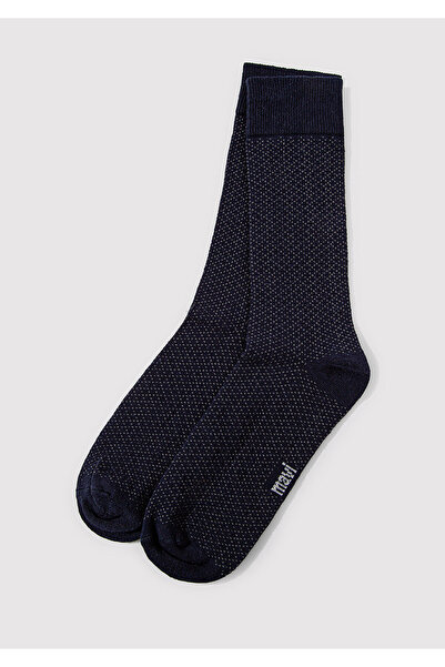 Mavi Gemusterte marineblaue Socken 0911581 -32184