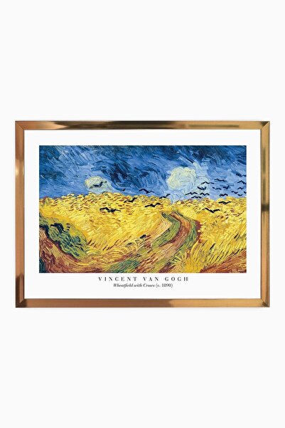 Raven Art Studio Vincent Van Gogh - Câmp de grâu cu ciori, c. 1890 Pictură + ...