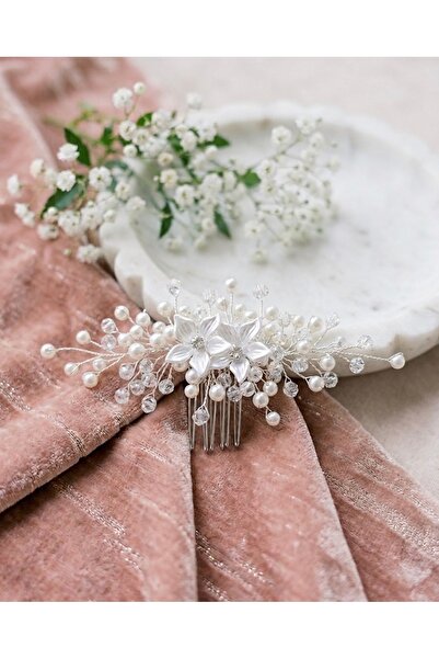 ASİMEL TASARIM إكسسوار شعر تاج العروس لحفلات الزفاف والزواج والخطوبة والخريجة